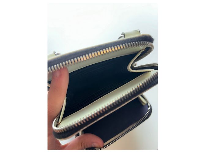 Custodia per smartphone Prada in pelle Saffiano Bianco - vista 7