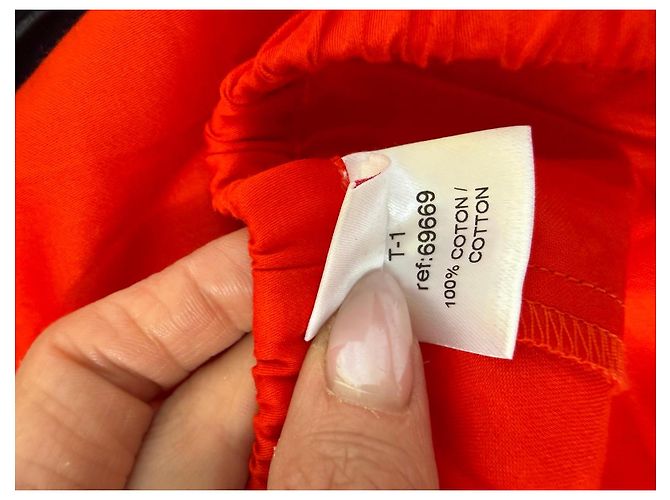 Short Eres de algodão vermelho - vista 4
