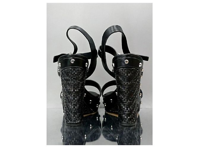 Michael Kors Sandali con Zeppa Neri con Borchie Nero - vista 3