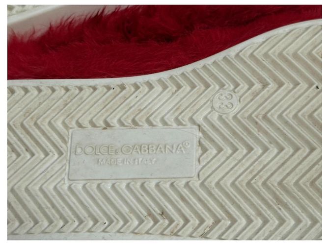 Dolce & Gabbana Botas de pele vermelhas Vermelho - vista 14