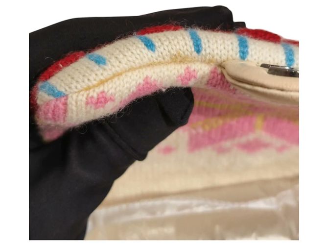 Chanel Extra Mini Flap Bag aus Kaschmir Multicolor Pink Weiß Rot Blau Gelb - Ansicht 8