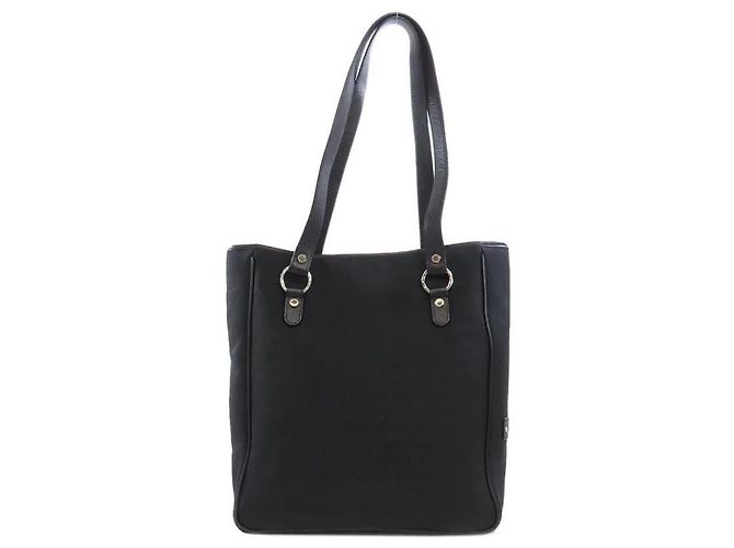 Bulgari Bvlgari Borsa Tote in Tela Nera Nero - vista 5