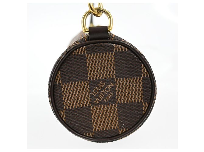 Louis Vuitton Papillon Pochette Damier Marrone - vista 3