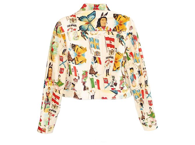 Chaqueta de algodón Christian Dior estampado de postales y mariposas - vista 2