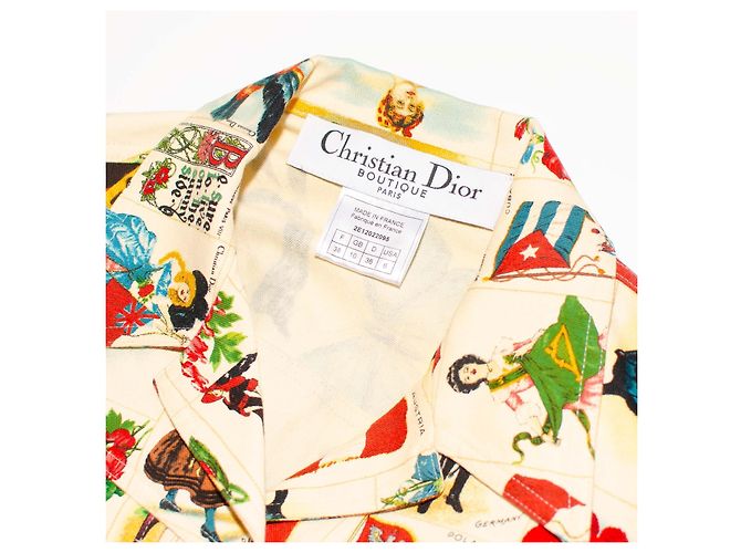 Chaqueta de algodón Christian Dior estampado de postales y mariposas - vista 5