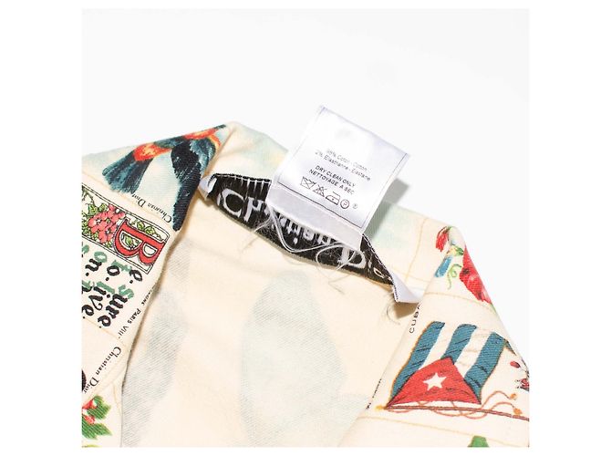 Chaqueta de algodón Christian Dior estampado de postales y mariposas - vista 6