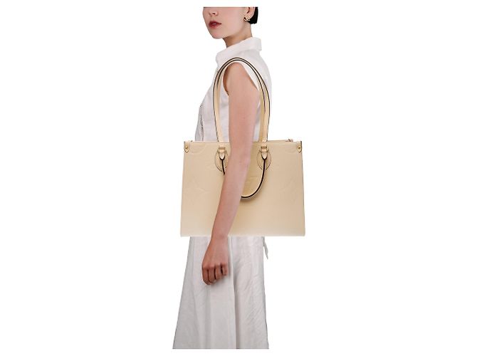 Borsa LOUIS VUITTON Onthego in Toile Beige - 103612 - vista 12