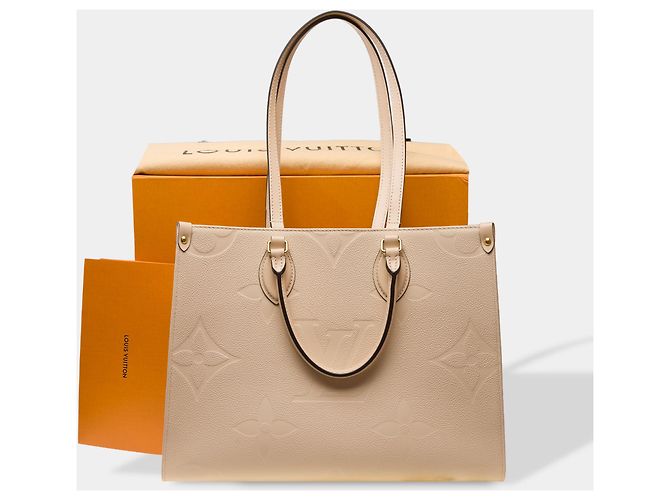Borsa LOUIS VUITTON Onthego in Toile Beige - 103612 - vista 2