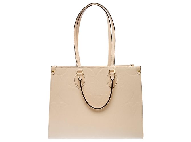 Borsa LOUIS VUITTON Onthego in Toile Beige - 103612 - vista 3