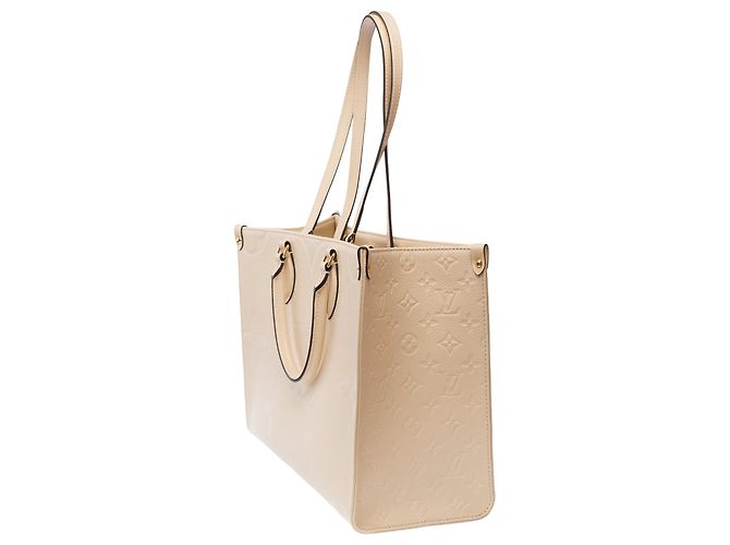 Borsa LOUIS VUITTON Onthego in Toile Beige - 103612 - vista 5