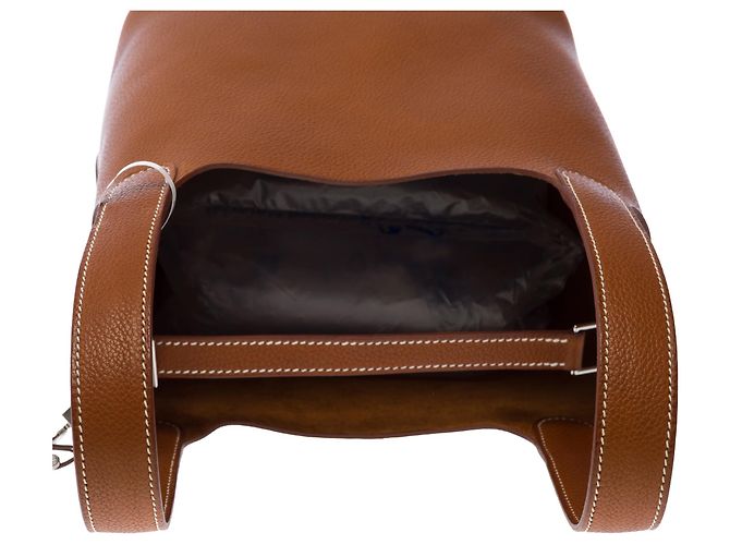 Hermès Borsa HERMES Picotin in Pelle Marrone - 103619 - vista 10