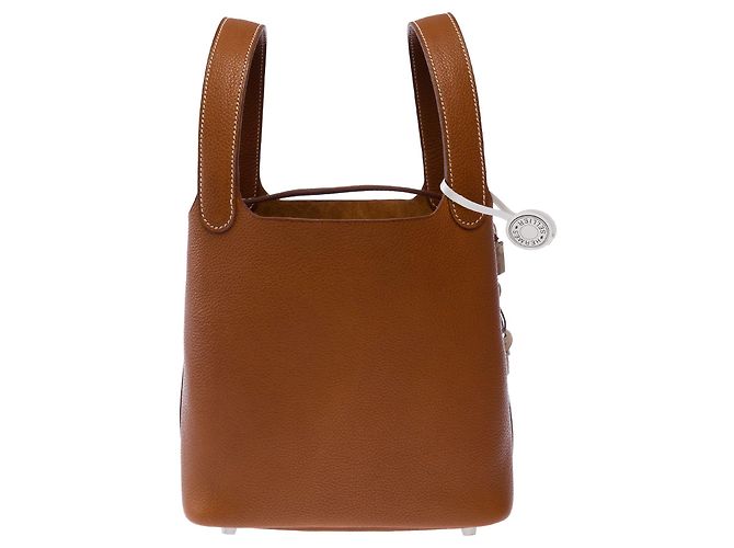 Hermès Borsa HERMES Picotin in Pelle Marrone - 103619 - vista 3