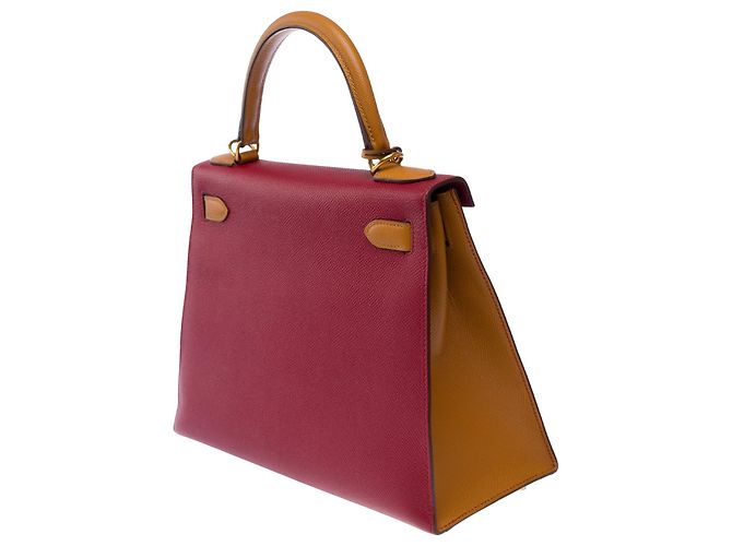 Hermès HERMES Kelly 28 Tasche aus rotem Leder - 103584 - Ansicht 5