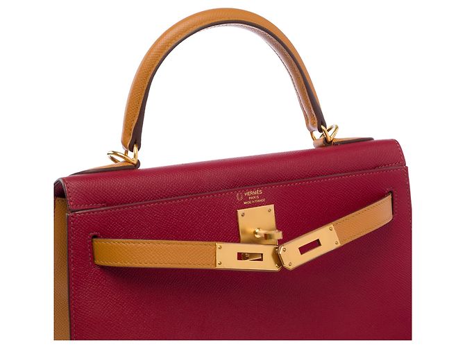 Hermès HERMES Kelly 28 Tasche aus rotem Leder - 103584 - Ansicht 6