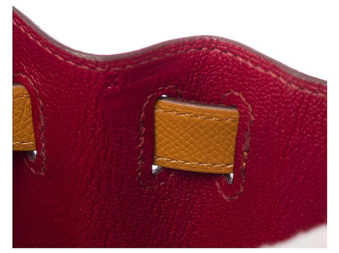 Hermès HERMES Kelly 28 Tasche aus rotem Leder - 103584 - Ansicht 7