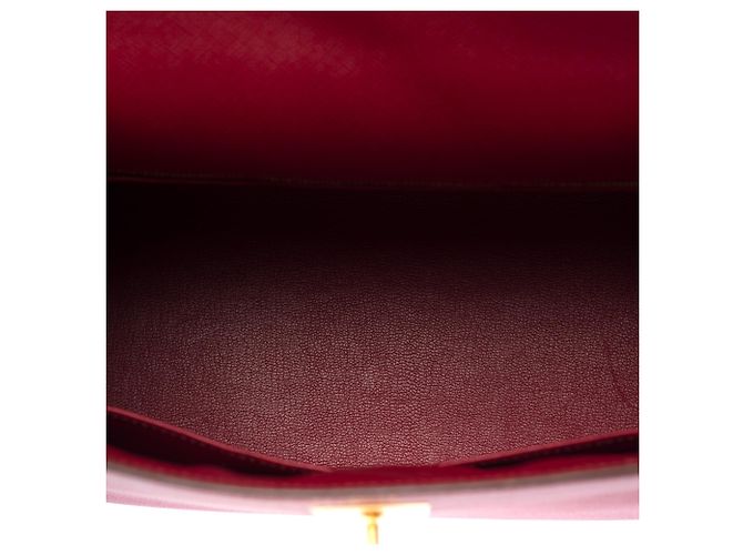 Hermès HERMES Kelly 28 Tasche aus rotem Leder - 103584 - Ansicht 8