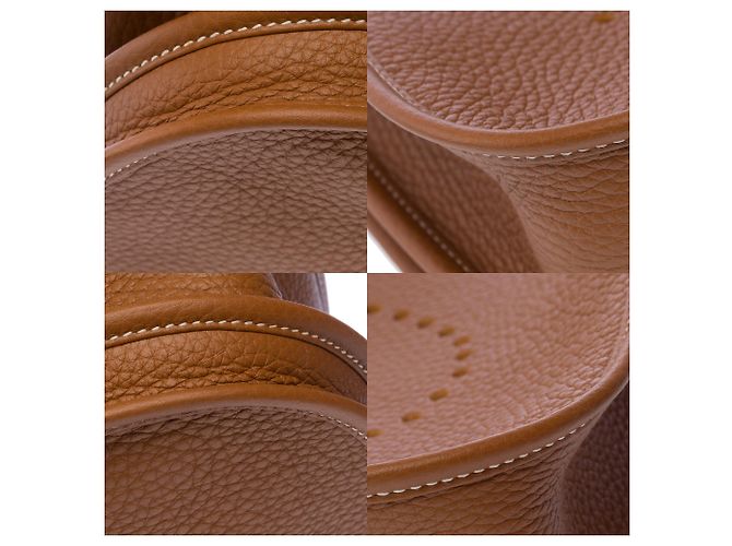 Hermès Borsa HERMES Evelyne in Pelle Oro - 103621 D'oro - vista 11