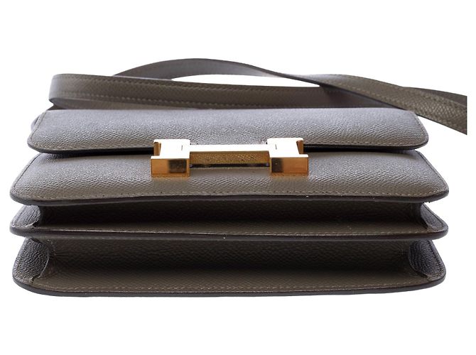Hermès Borsa HERMES Constance in Pelle Grigia - 103629 Grigio - vista 10