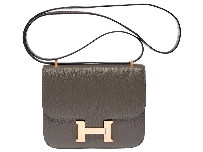 Hermès Borsa HERMES Constance in Pelle Grigia - 103629 Grigio - vista 3