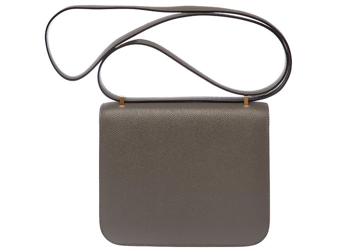 Hermès Borsa HERMES Constance in Pelle Grigia - 103629 Grigio - vista 4
