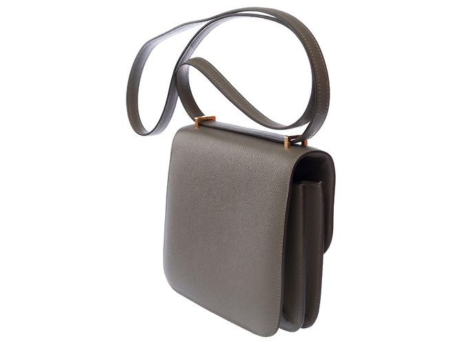 Hermès Borsa HERMES Constance in Pelle Grigia - 103629 Grigio - vista 6
