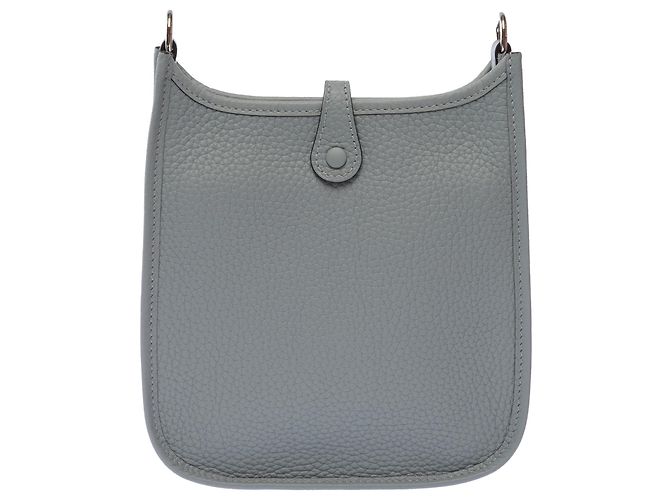 Hermès Borsa HERMES Mini Evelyne in Pelle Grigia - 103615 Grigio - vista 4