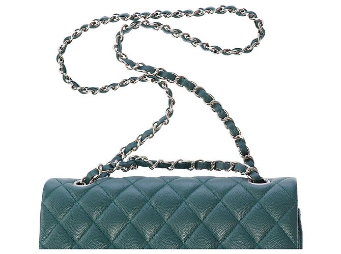 Borsa CHANEL Timeless/Classique in Pelle Verde - 103585 - vista 10