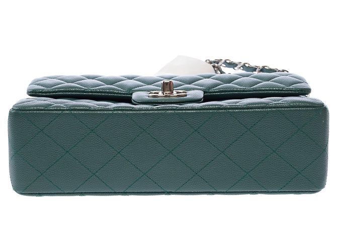 Borsa CHANEL Timeless/Classique in Pelle Verde - 103585 - vista 11
