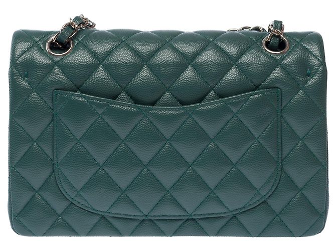 Borsa CHANEL Timeless/Classique in Pelle Verde - 103585 - vista 4