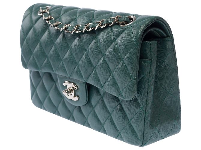 Borsa CHANEL Timeless/Classique in Pelle Verde - 103585 - vista 5