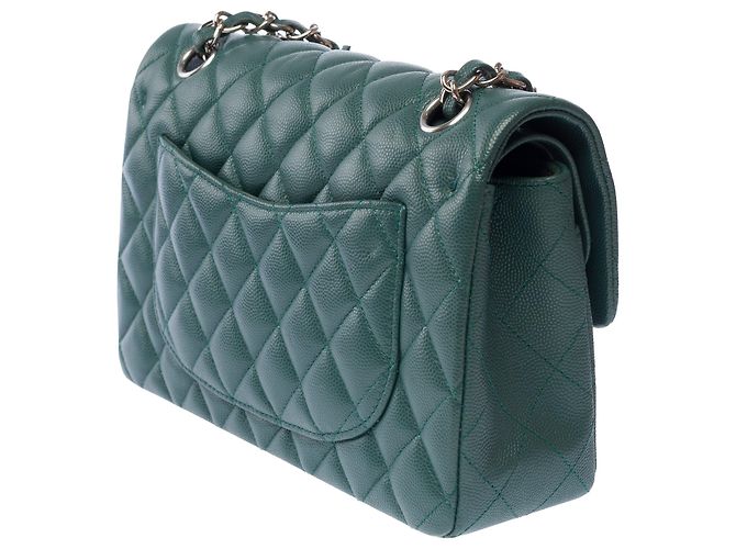 Borsa CHANEL Timeless/Classique in Pelle Verde - 103585 - vista 6