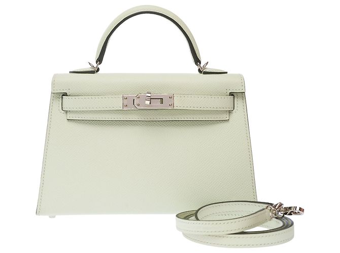Hermès Borsa HERMES Kelly Mini in Pelle Verde - 103620 - vista 3