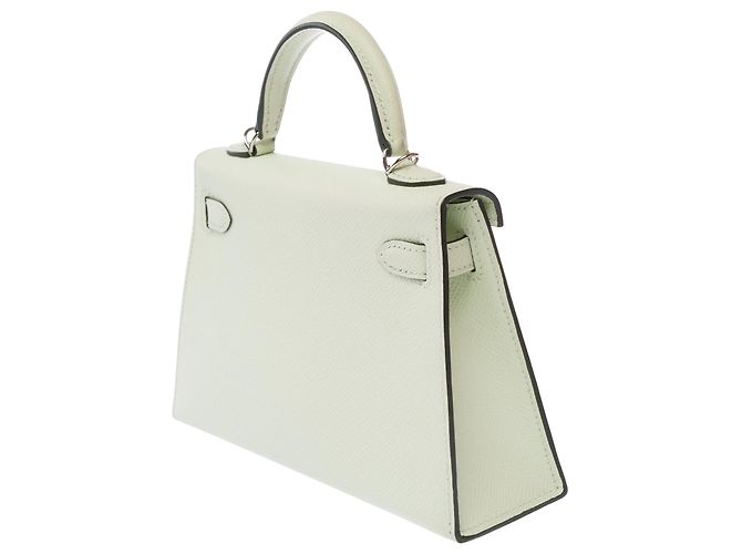 Hermès Borsa HERMES Kelly Mini in Pelle Verde - 103620 - vista 6