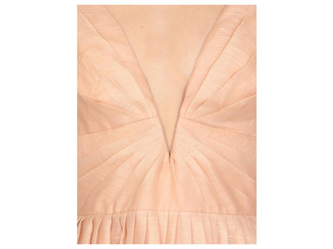 Zimmermann Blumenprint Kleid aus Leinen und Seide Mehrfarben Angeln - Ansicht 4