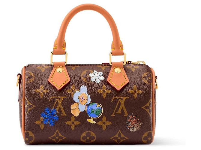 Louis Vuitton Speedy Nano Monogram con Applicazioni Marrone Multicolore Monogramma - vista 2