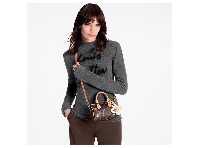 Louis Vuitton Speedy Nano Monogram con Applicazioni Marrone Multicolore Monogramma - vista 6