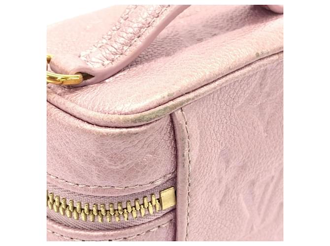 Borsa Louis Vuitton Monogram Empreinte Micro Vanity Porpora - vista 4
