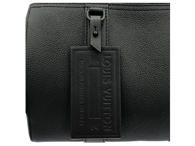 Keepall Borsa a tracolla in pelle di vitello Louis Vuitton Nero - vista 5