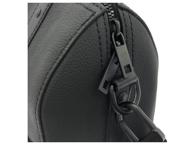 Keepall Borsa a tracolla in pelle di vitello Louis Vuitton Nero - vista 6