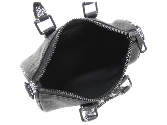 Borsa a tracolla Louis Vuitton Damier Distorted City Keepall XS Nero - vista 8