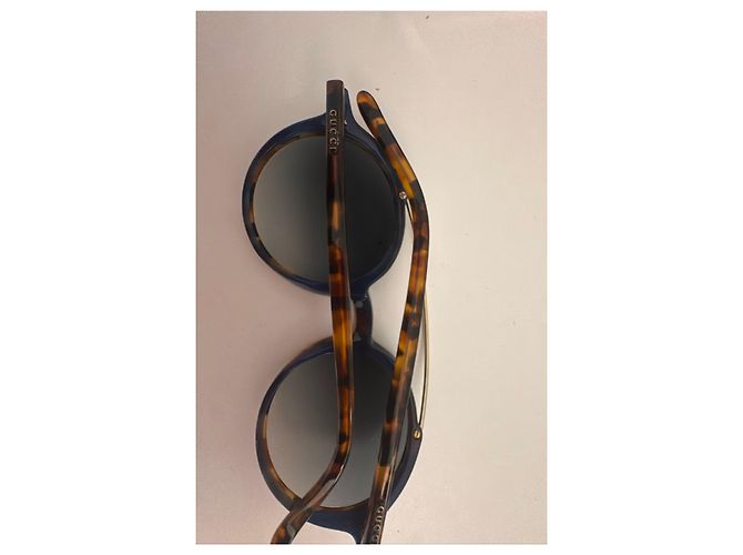 Gucci Occhiali da sole a farfalla tartarugati Marrone - vista 2