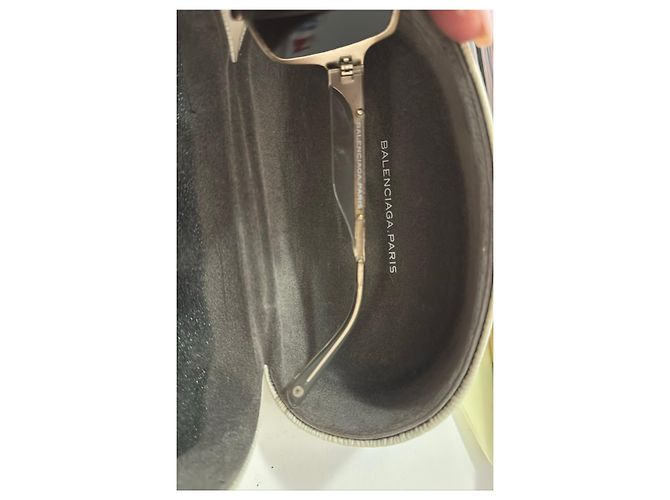 Gafas de sol Balenciaga de metal dorado - vista 3