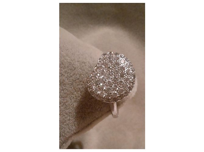 Boucheron Macaron Ring Diamant-Pavé Weißgold Silber - Ansicht 2