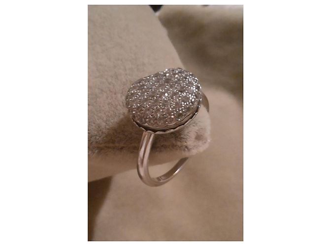 Boucheron Macaron Ring Diamant-Pavé Weißgold Silber - Ansicht 3