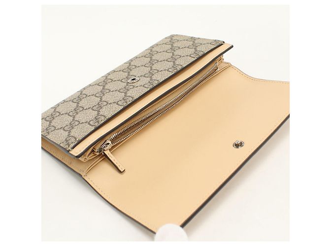 Gucci Bi-fold Long Wallet in Beige - Ansicht 3