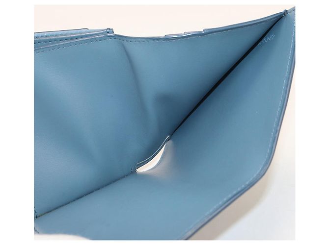 Céline Celine Bi-fold Wallet - Blaues Leder - Ansicht 4