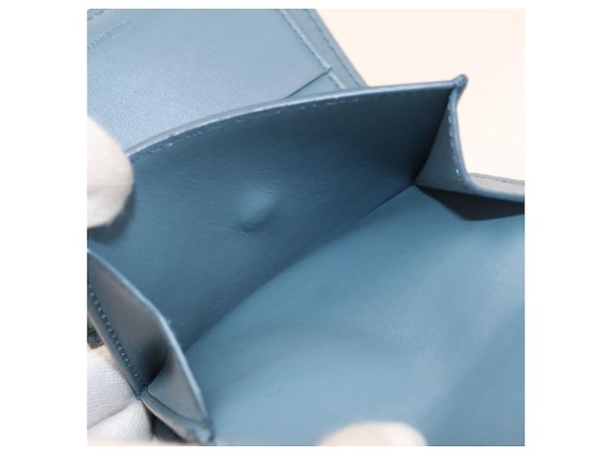 Céline Celine Bi-fold Wallet - Blaues Leder - Ansicht 5