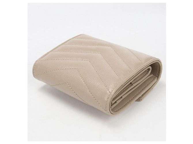 Cassandra Cartera tríptico beige Saint Laurent - vista 2