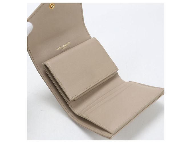 Cassandra Cartera tríptico beige Saint Laurent - vista 3