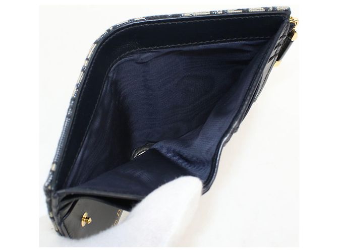 Christian Dior Bi-fold Wallet Marineblau - Ansicht 5